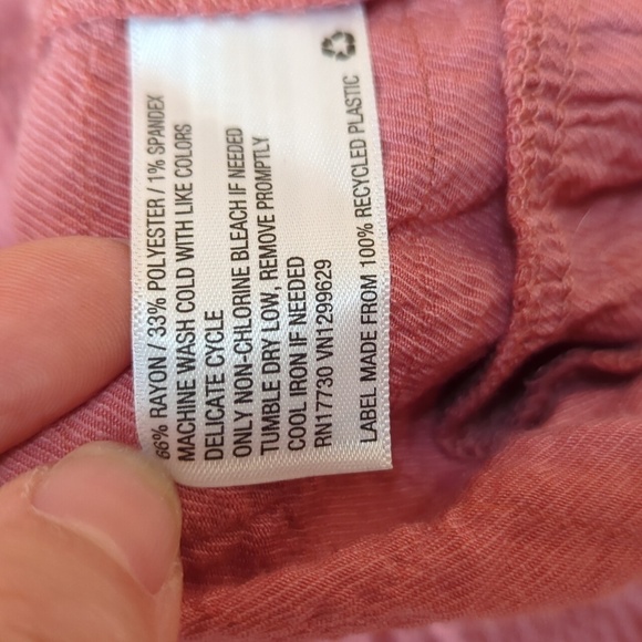 KNOX ROSE Flutter Short Sleeve Textured Tiered A-Line Dress w Pockets Coral XXL - Picture 8 of 8